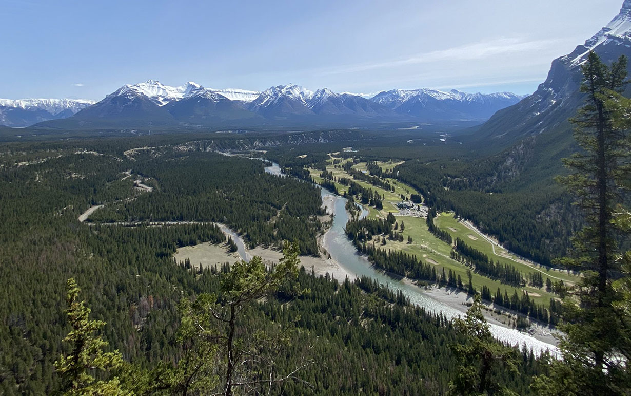 Overlooking the Canadian Rockies