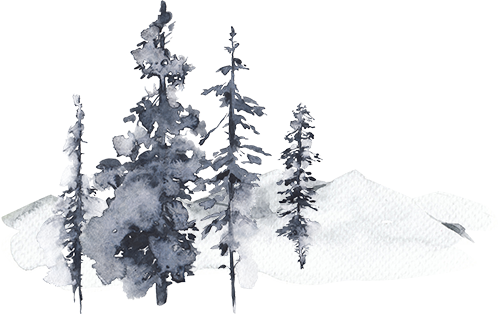 trees and mountain - mobile