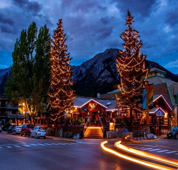 The Wood in Canmore, Alberta located at the top end of Main Street
