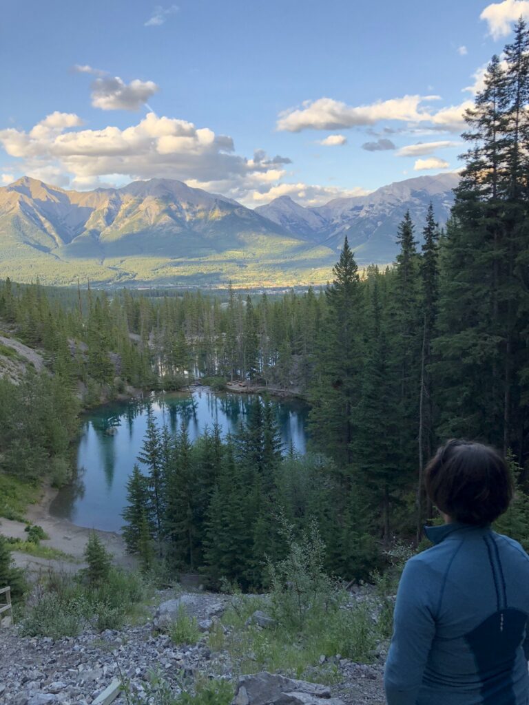 View at Grassi Lakes - hiking, an exciting thing to do in Canmore, Alberta