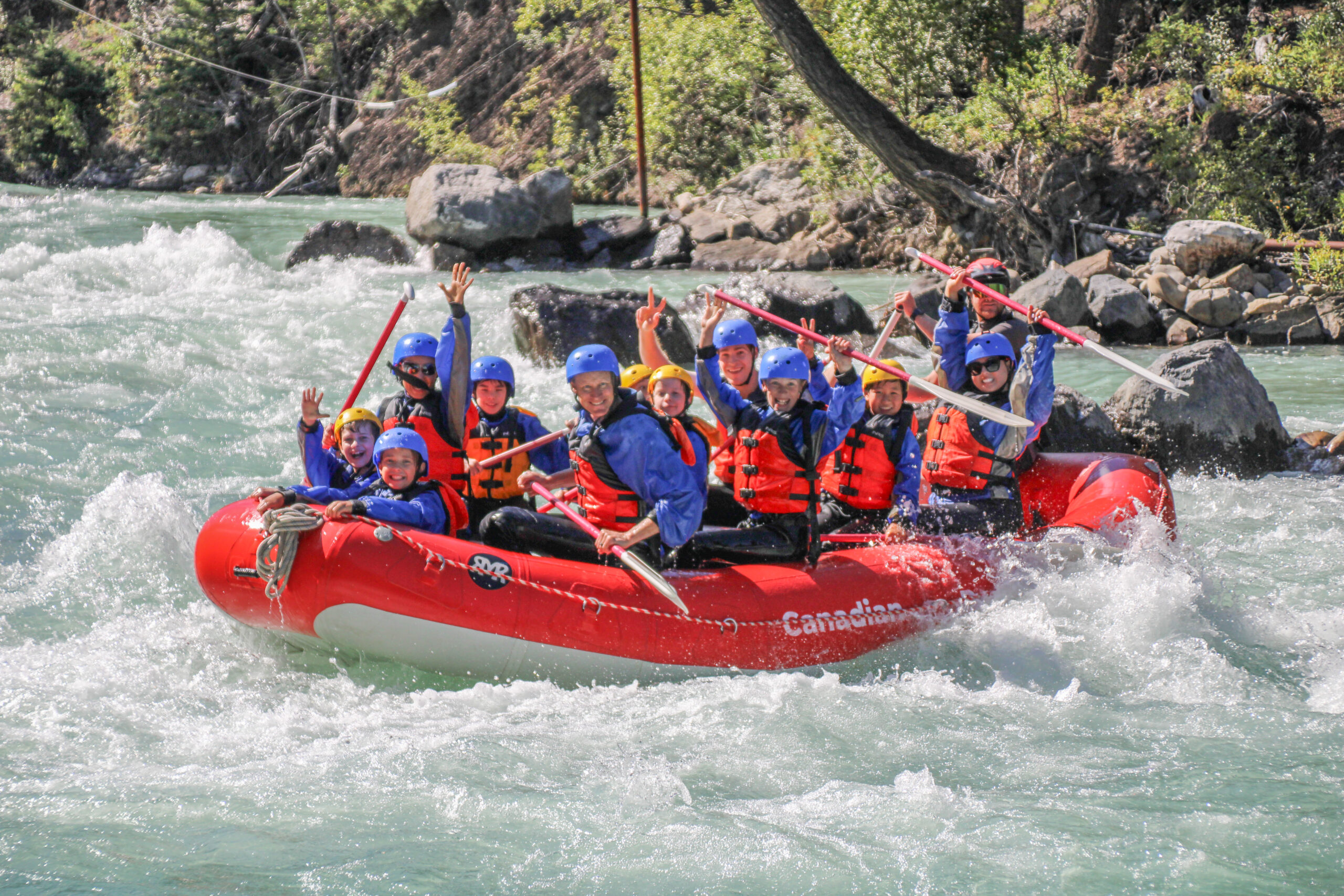 All ages whitewater rafting