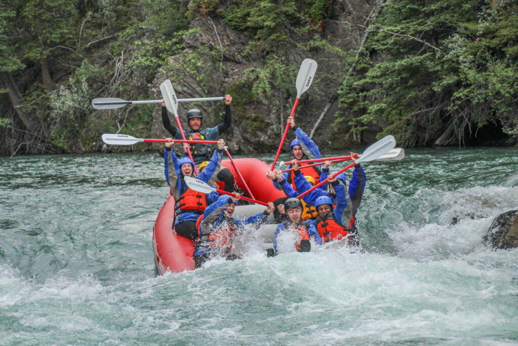 Rafting the Kananaskis River on the Kananaskis Whitewater Tour with Canadian Rockies Rafting