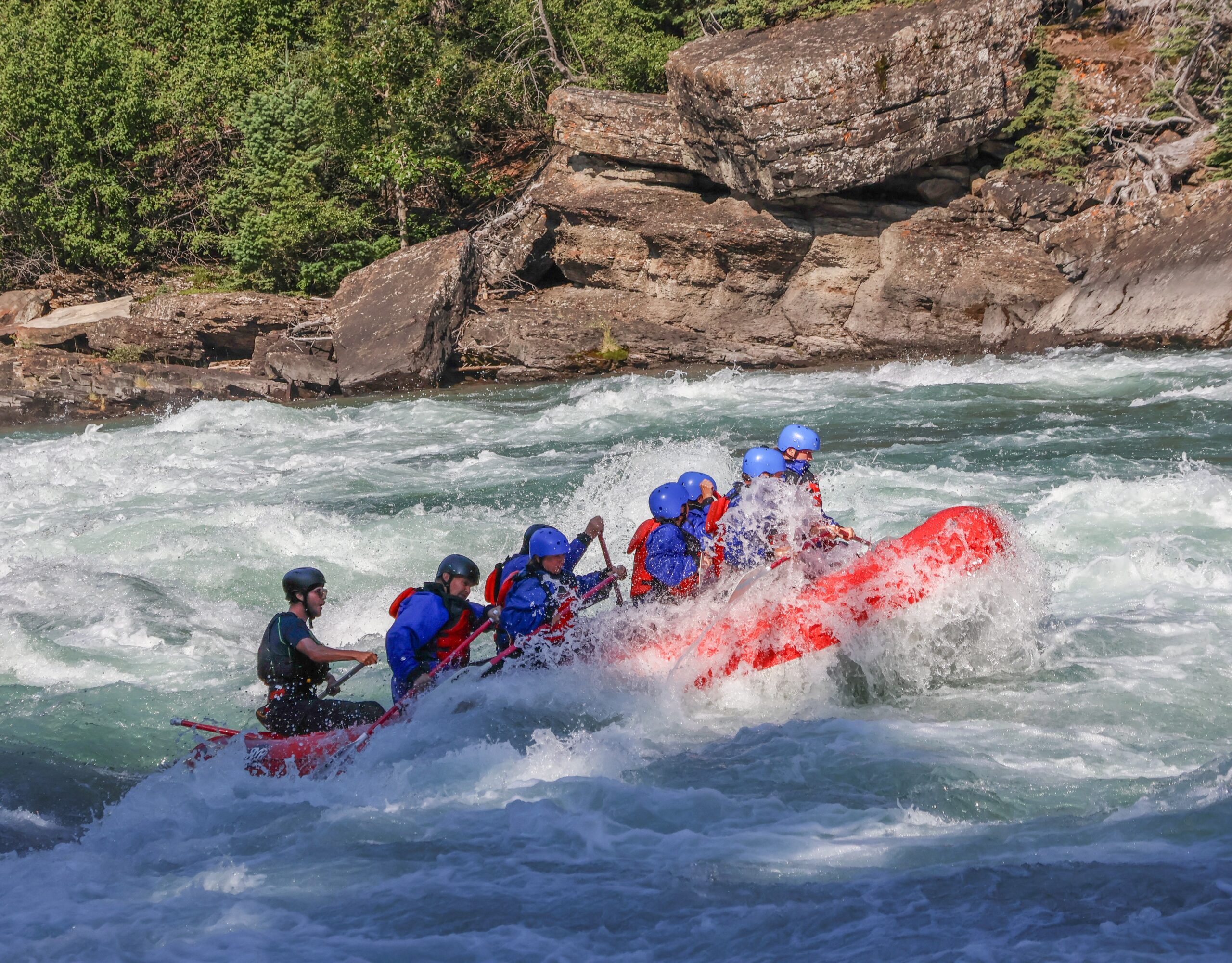 Rafting the Horseshoe Canyon with Canadian Rockies Rafting