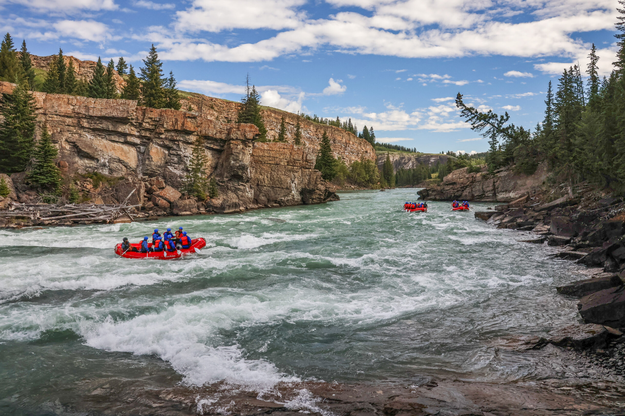 Horseshoe Canyon - a remote and exclusive Whitewater Rafting experience you can do with Canadian Rockies Rafting