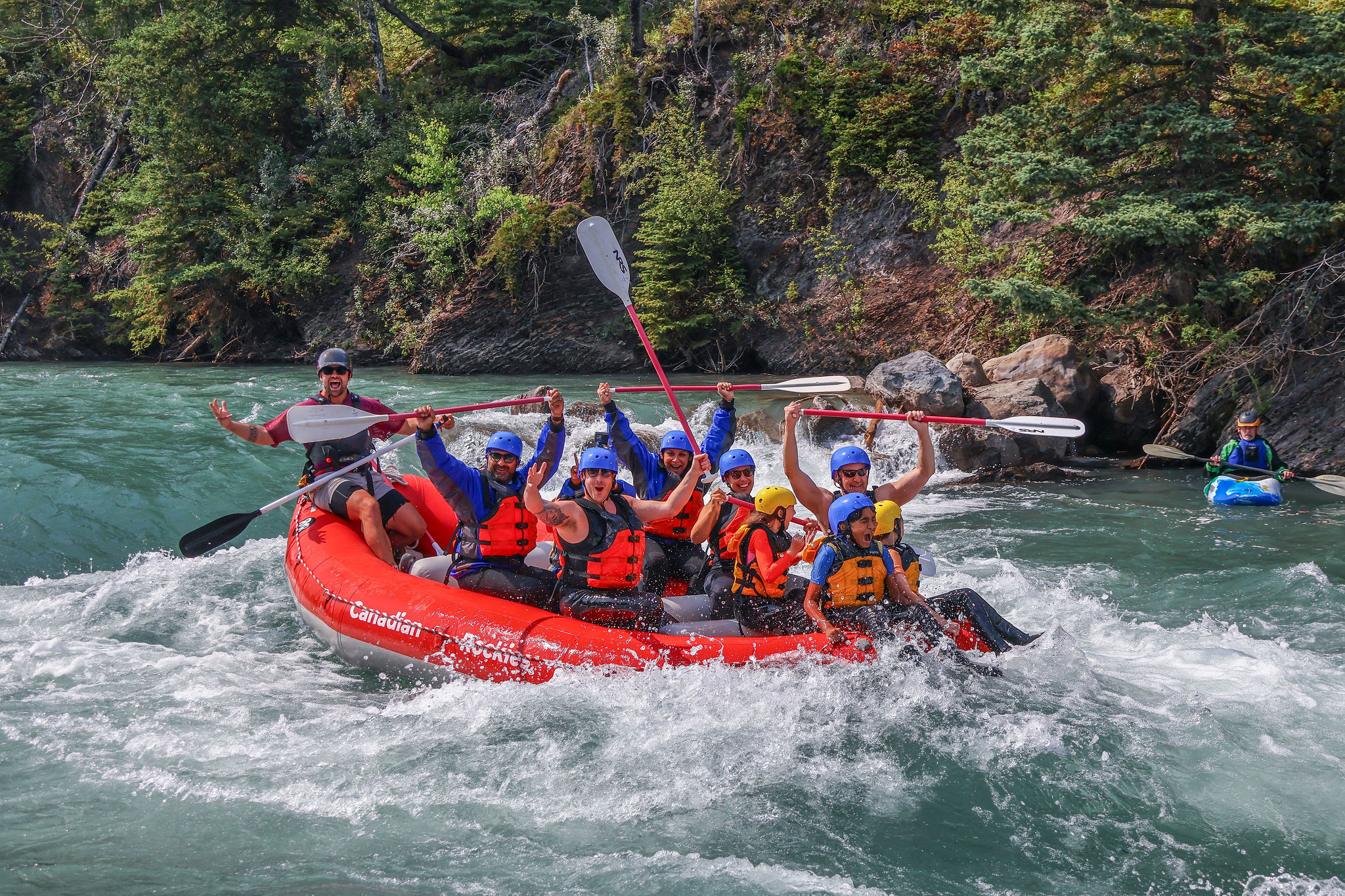 Whitewater Rafting in August with Canadian Rockies Rafting