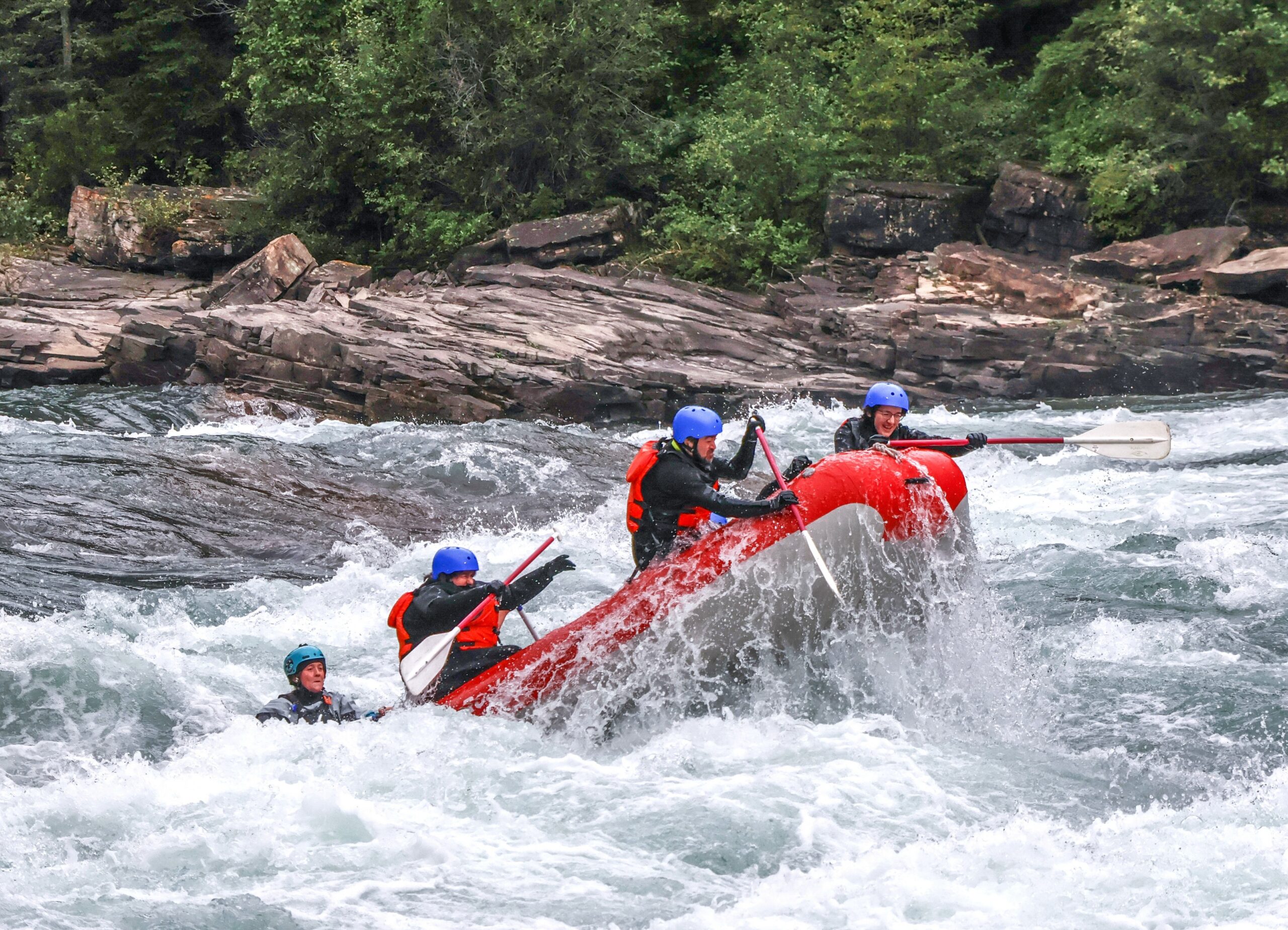 Rafting the Horseshoe Canyon with Canadian Rockies Rafting