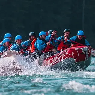 rafting on bow river